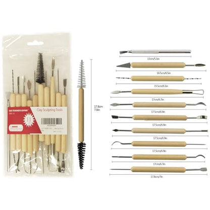 S & E TEACHER'S EDITION 11 Pcs Pottery & Clay Sculpting Tools - size: 11 PCS