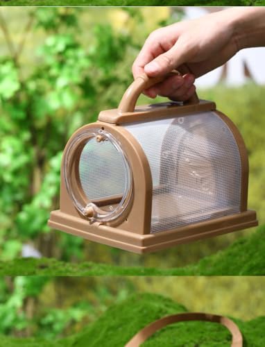 Leking Bug Catcher Kit for Kids 5 Pcs, Kids Outdoor Explorer Kit with Butterfly Net, Insect Observation Cage, Tweezers and Magnifying Glass, STEM Learning Bug Catching Set for Toddler Age 3-12