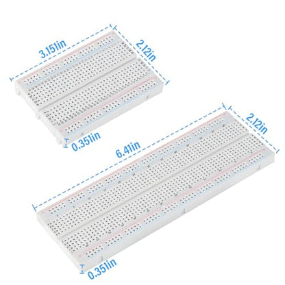 Solderless Breadboard Kit, 4 Boards with 120 Flexible Jumper Wires