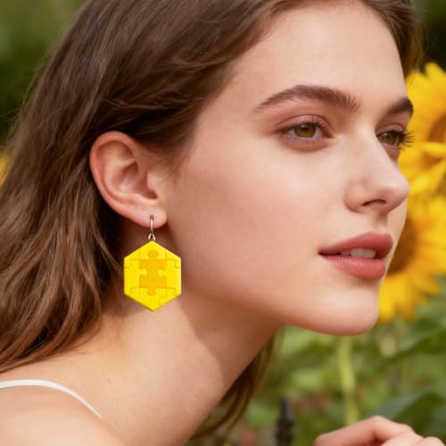 13Pcs Puzzle Piece Polymer Clay Cutters Heart Polymer Cutter for Clay Earrings Making Festival Jewelry DIY - color: Jigsaw Puzzle