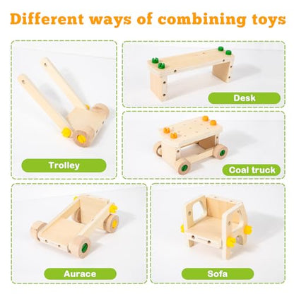 Adena Montessori Real Wood Screwdriver Board Set for 3+
