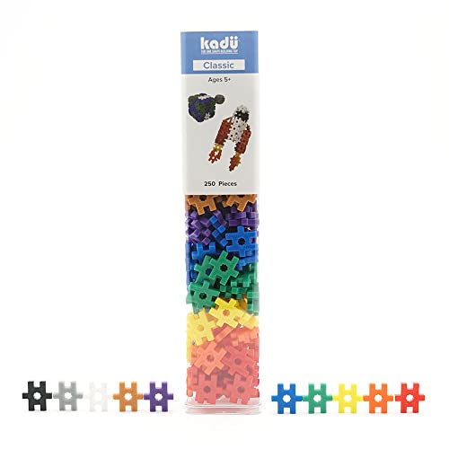 KADÜ 250 Piece Classic Set Kids Age 5+ Building Block STEM Interlocking Toy - color: Classic, size: 250 Pieces