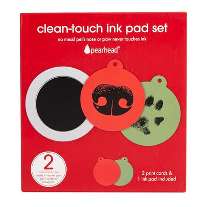 Pearhead Pet Christmas Clean Touch Ink Pad Kit for Dogs and Cats - color: Christmas Clean-touch Ink Pad Noseprint Kit, size: 1-Pack