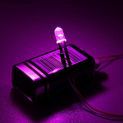 DiCUNO 200Pcs (10 Colors × 20Pcs) 5MM Pre Wired 12V LED Diodes, 9.4" Lead - color: 10 Colors * 20 Pcs
