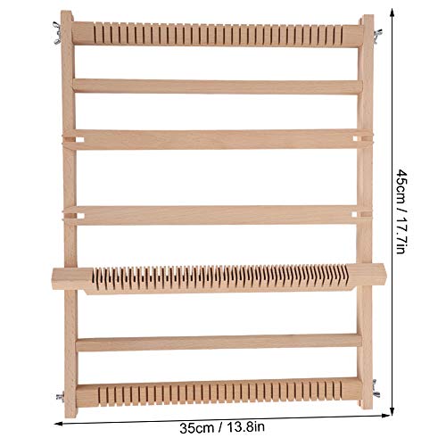Ichiias DIY Weaving Loom, 45 X 35 X 2.2cm Weaving, Kits Set Weaving Looms for Mats Scarves Carpets Tapestries