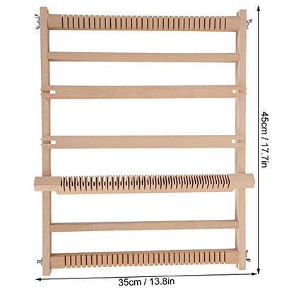 Ichiias DIY Weaving Loom, 45 X 35 X 2.2cm Weaving, Kits Set Weaving Looms for Mats Scarves Carpets Tapestries