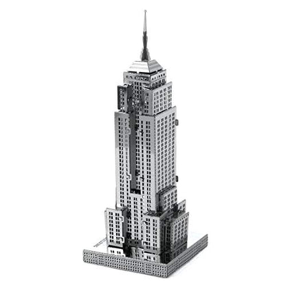 Metal Earth Empire State Building 3D Metal Model Kit Bundle with Tweezers Fascinations