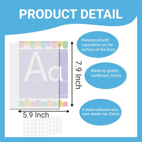37 Pcs Pastel ABC Alphabet for Classroom Wall ABC Posters and 0-10 Number Cards Pastel Bulletin Board Letters Number Line for Classroom (Pastel ABC) - color: Pastel Abc