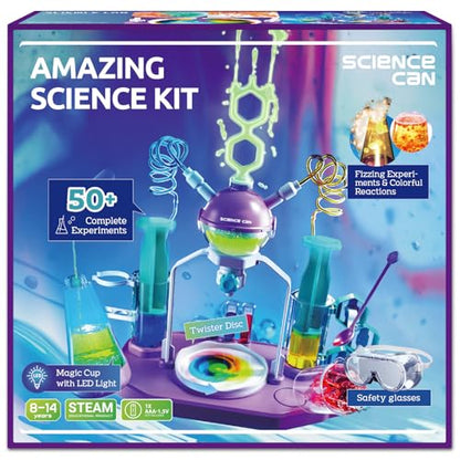 Science Can Science Kits for Kids Age 8-12, 50+ Science Experiments Sets