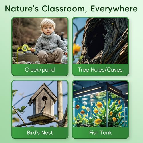 Borescope Camera for Kids, STEM Toy for 3+ Years Boys Girls - color: Green