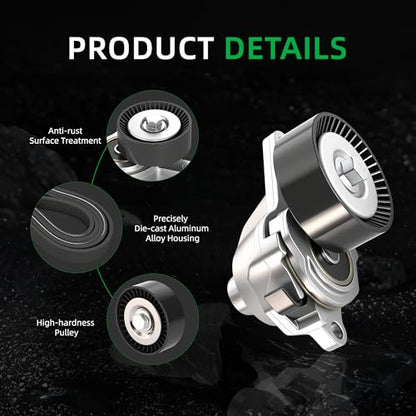 Serpentine Belt Tensioner Idler Pulley Kit for Suzuki Grand Vitara 09-13 - size: for Grand Vitara/SX4 2009-2013