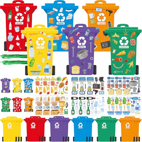 WorldBazaar 18 Pack Earth Day Recycling Craft Kit for Kids