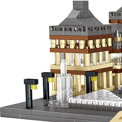 Louvre Museum Paris Micro Brick Building Set (3377 Pieces) – Landmark Model Educational Toy Gift for Kids and Adults - color: Louvre