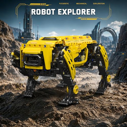Mould King Robot Dog Building Set, Remote Controlled Robot Dog Toy for Kids, Mechanical Robot to Build, DIY Building Set as STEM Project/Collectibles (936 Pieces)