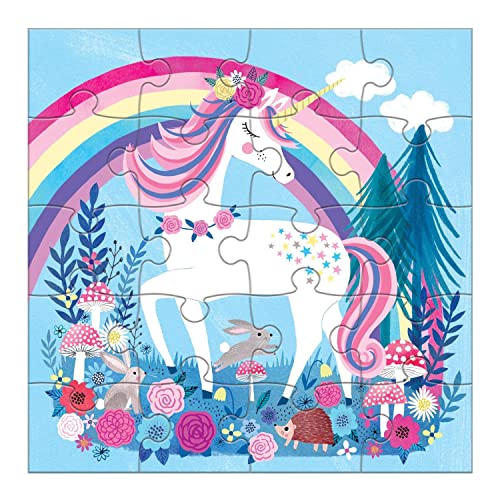 Mudpuppy - Magical Unicorn - Set of Two 20 Piece Magnetic Puzzles for Kids - style: Unicorn Magic