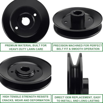 033‑4820‑00 Pulley Fits 48" 42" Mower Deck Compatible with Bad Boy MZ MZ Magnum Lawn Mowers - color: 033-4820-00