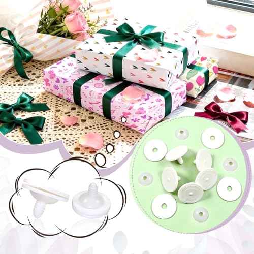 TOAOB 20 Set 55mm Joints for Amigurumis Crochet White Movable Plastic Animals Joints for Crochet Stuffed Animals Crafts Puppets Limbs and Arms Leg Neck Joints Making - size: 55mm