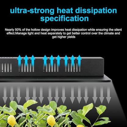 Grow Tent Complete Setup 2x2, 70W Full Spectrum LED Grow Light & 24"x24"x48" Grow Tent Bundle, 4" Efficient Airflow Ventilation System with Soundproof Duct Connector - size: 24"x24"x48" + 70W