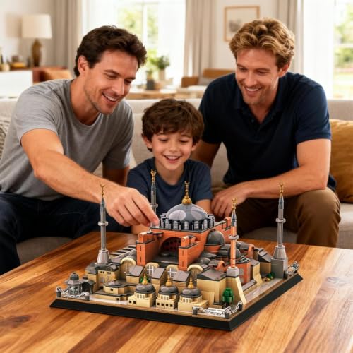 Hagia Sophia Cathedral Building Block Toy Landmark Architecture Model Kit for Adults Teens and Collectors Display Gift Set - style: Hagia Sophia Cathedral