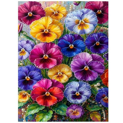 Flowers Diamond Art Kits for Adults, Diamond Painting Kits 12x16 Inch - color: Phalaenopsis Orchid