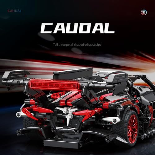 APAWR Adults Challenging Racing Car Building Blocks Kit，1:14 1391 Pieces Car Model Building Set DIY Toys for Boys Age 12 13 14 15 16 - color: Black