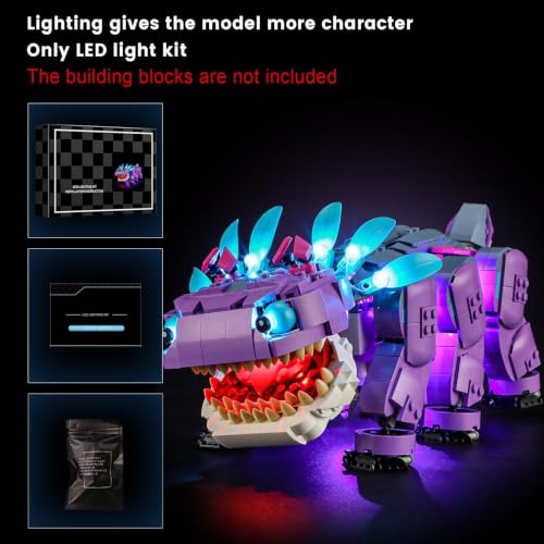 Vaodest LED Light Compatible with 77077 Fortnite Klombo Set,Design and Configuration Compatible with Model 77077(LED Light Only, Not Building Block Kit) - style: 77077 Fortnite Klombo Set
