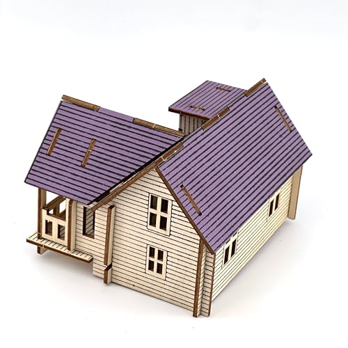 3D Puzzles for Adults, Log Cabin DIY Wooden House Model Kits for Adults to Build, Country Cottage Building Model, 3D Jigsaw Brain Teaser Puzzle, Dollhouse (GFFD)