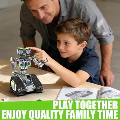 HPROMOT STEM Robot Building Kit for Kids Ages 8-16 | 757 PCS 5-in-1 APP & Remote Control Coding Robot Toy | 4 Control Modes | Engineering Educational Gift for Boys Girls Teens - color: T1120