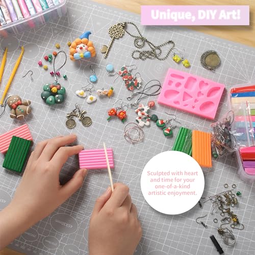 Aestd-ST Polymer Clay 52 Colors, Oven Bake Modeling Clay for Kids & Artists - color: 52 Colors