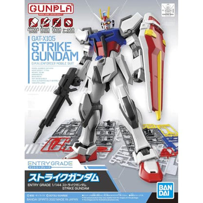Bandai Hobby - Mobile Suit Gundam Seed - #10 GAT-X105 Strike Gundam Entry Grade 1/144 Model Kit