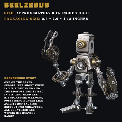 3D Metal Puzzles for Adults，3D Puzzle Metal Model Kit，3D Mechanical Model，Brain Teaser Puzzles DIY Assembling for Stress Relief for Teenagers and Adults - color: Bie-xi-bo