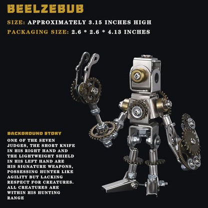 3D Metal Puzzles for Adults，3D Puzzle Metal Model Kit，3D Mechanical Model，Brain Teaser Puzzles DIY Assembling for Stress Relief for Teenagers and Adults - color: Bie-xi-bo