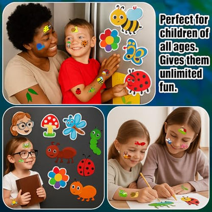 120 PCS Bug Temporary Tattoos for Kids Toddlers - color: 120PCS