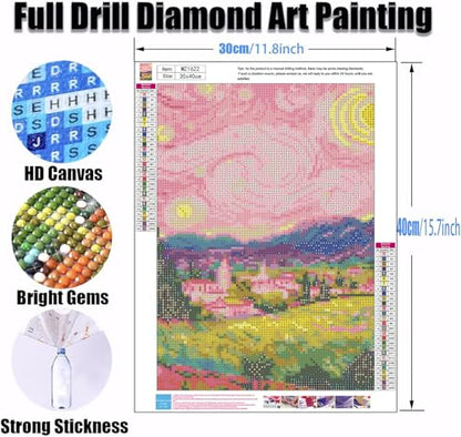 Ekuxom Starry Sky Diamond Art Kits for Adults-5D Diamond Painting Kits - color: Starry Sky-1