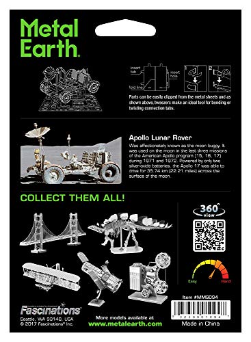 Fascinations Metal Earth Apollo Lunar Rover 3D Metal Model Kit