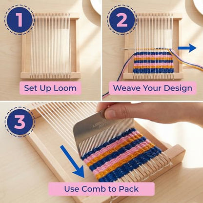 LEISURE ARTS Loom Bracelet Weaving, Bracelet Maker, Weaving Loom, Bead Loom, Bracelet Making Kit String, Weaving Kit, Beading Loom, Friendship Bracelet Making Kit, Weaving Loom for Adults (Pack of 2) - size: 9.89 x 5.01 x 0.45 inches (Pack of 2)