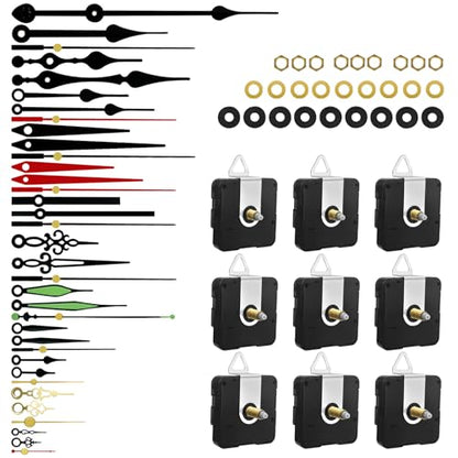 9PCS High Torque Long Shaft Clock Mechanism with 12 Pairs Clock Hands