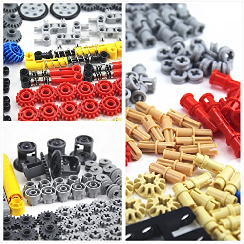 1533 PCS Technical Parts Building Block Accessories Vehicles Gears Cross Axles Wheels Connector Pieces Set Chain Link Pin Joint Shock Absorber MOC Toys - style: MA1533