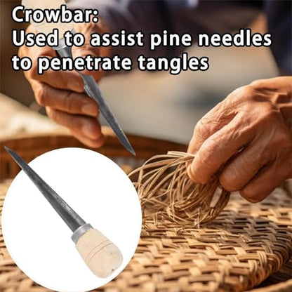 20Pcs Basket Weaving Tools kit, All-in-One Basket Weaving Supplies
