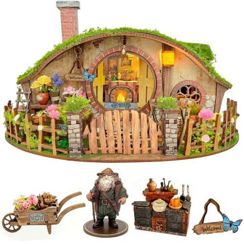 Book Nook Kit DIY Miniature House 3D Wooden Puzzle - Magic Ring House - color: Magic Ring House
