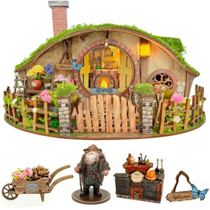 Book Nook Kit DIY Miniature House 3D Wooden Puzzle - Magic Ring House - color: Magic Ring House