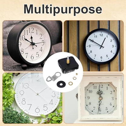Quartz Clock 12888 Movement Replacement Set, Wall Clocks Mechanism Battery Operated Repair Parts Kit for Wall Clock Without Second Hand Motor Repair Parts - size: Thread length 39/64 inches