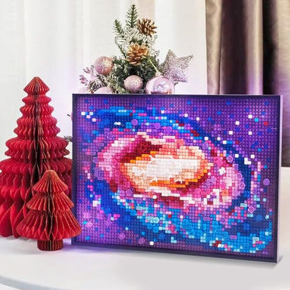 The Milky Way Galaxy 1848pcs Micro Mini Building Blocks set with Bracket - color: Galaxy