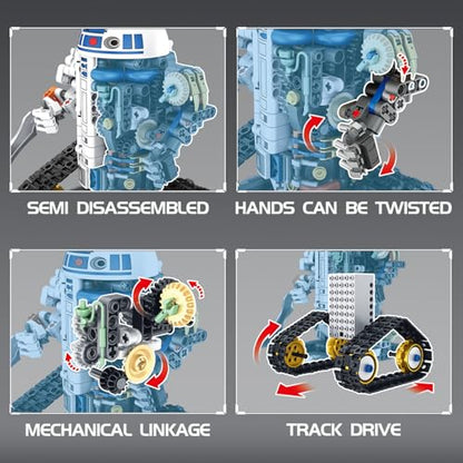 Robot Building Kit for Kids, 5-in-1 App Compatible with Lego Remote Control