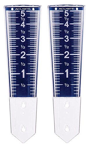 AcuRite Magnifying Rain Gauge 00850W4 (2 Pack) with Mounting Screws