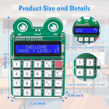 MIOYOOW DIY Math Game Calculator Kit, Soldering Practice Kit for School