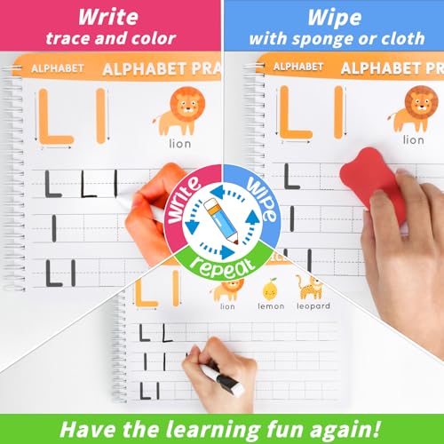 Preschool Learning Activities Pre K Workbooks Tracing Busy Book Age 3-5
