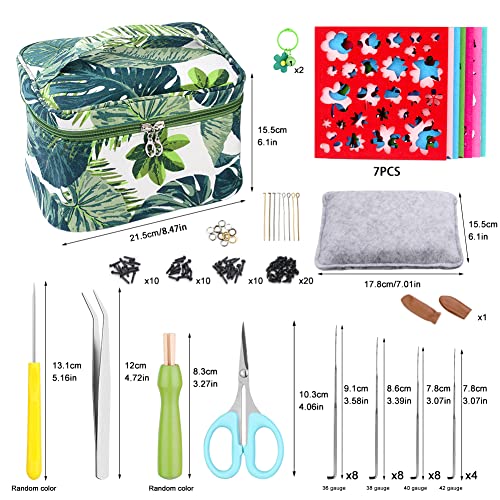 IMZAY Needle Felting Kit Beginner 50 Colors Wool Roving Set - size: Medium