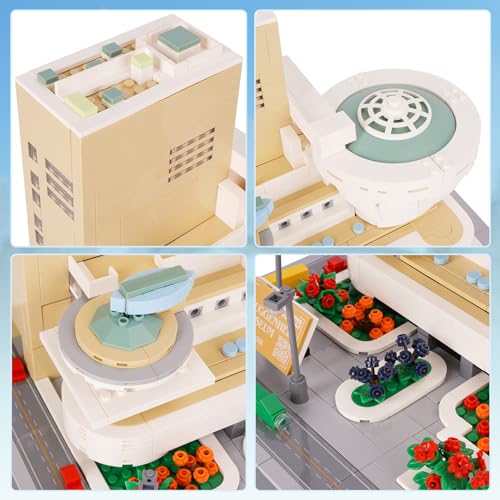 Oichy Building Blocks Set, 902PCS World Famous Architectural Model Kits Guggenheim Museum Toys Building Sets for Adults and Kids - color: Guggenheim Museum