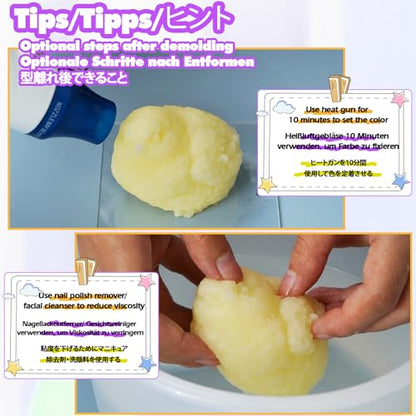 Taba Squishy Maker Big Chick Silicone Mold+Gel+Kits Fufu Squish Making Pack - color: Big Chick
